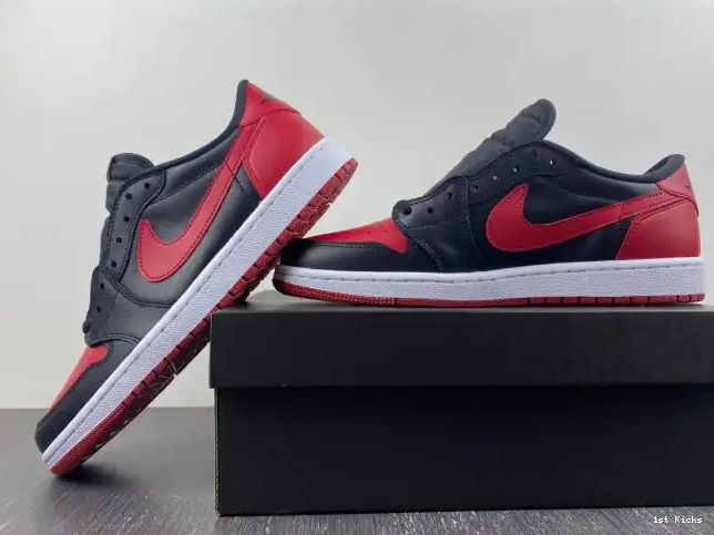 1st Kicks Shoes 705329-001 Jordan Air Retro Bred 1 Low 0522